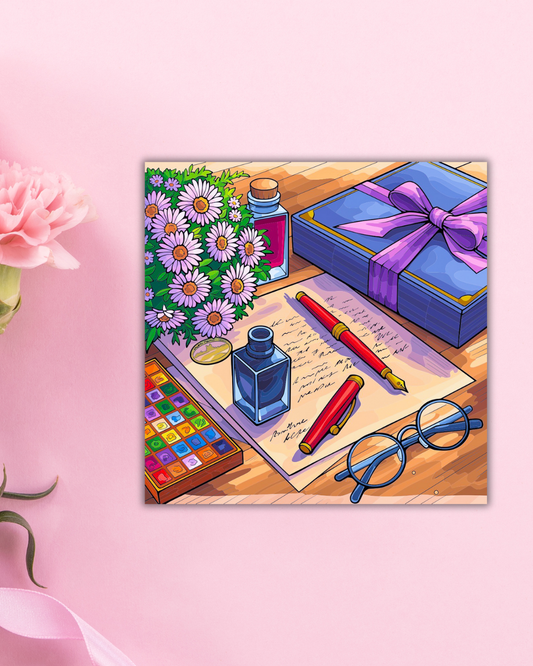 Writing Wonderland Art Print Aesthetic Gift Decor