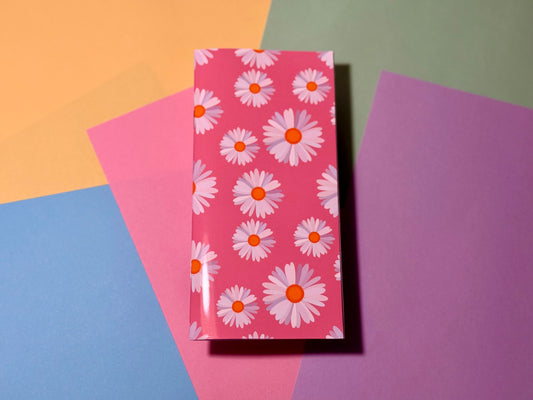 Pinkish Daisy Notebook 20 Pages Aesthetic Cute Stationery Gift image 0